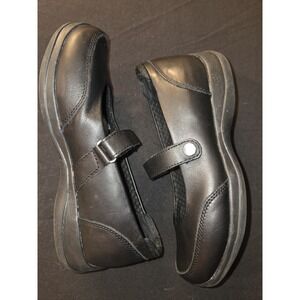 Crocs Alice‎ Mary Jane Non-Slip Work Shoes Slip-On Clogs Womens 7 Black   11050